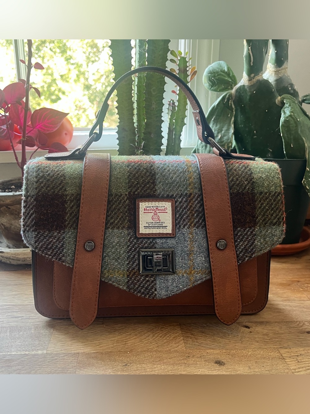 Hand Woven Tweed Satchel
